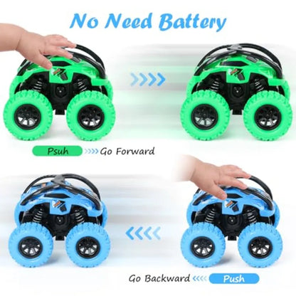 2 Pack Car Toys for 3 4 5 6 Year Old Boy Girl, Push and Go Cars Toys fThe Plug