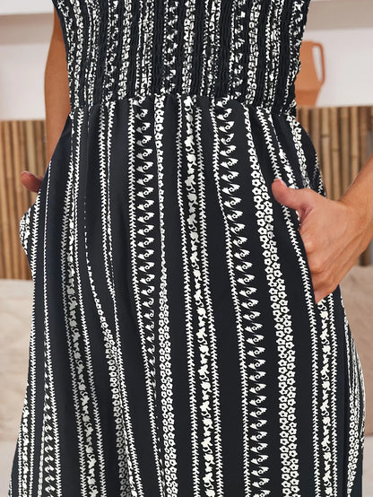 Women's Summer Printed Strapless Jumpsuit, Casual and SimpleThe Plug