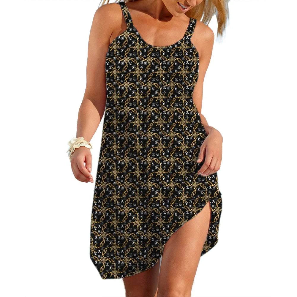 Lady Soft Dresses Women's A-line Slip Dress Simple Daily Wear Summer FThe Plug