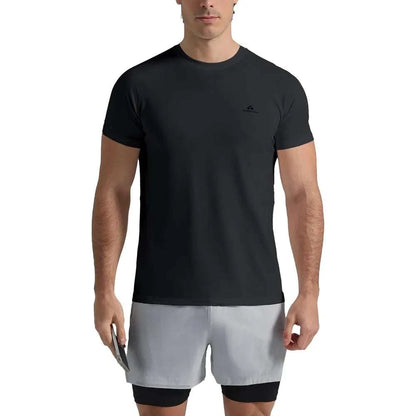 Pioneer Camp mens moisture wicking short sleeve running shirt with UPF 50+ protection and athletic fit