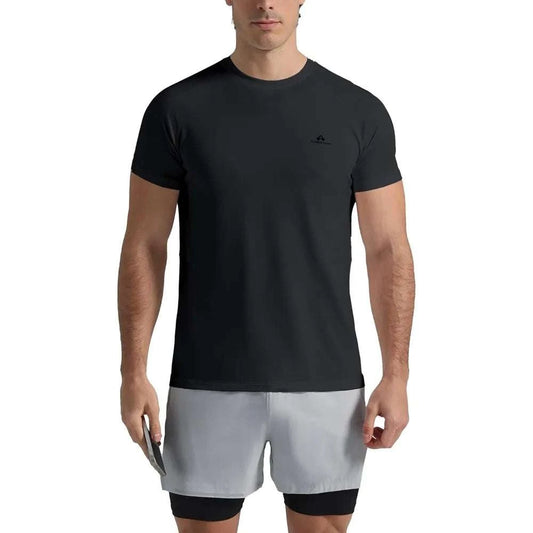Pioneer Camp mens moisture wicking short sleeve running shirt with UPF 50+ protection and athletic fit