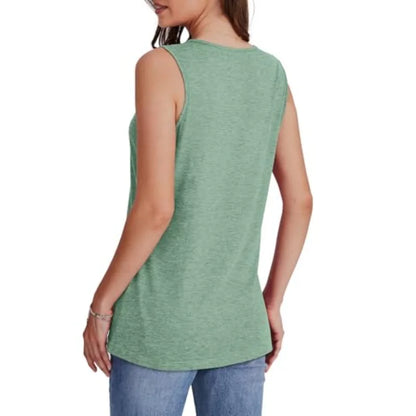 WIHOLL Tank Tops for Women Summer V Neck T Shirts Trendy Sleeveless BaThe Plug