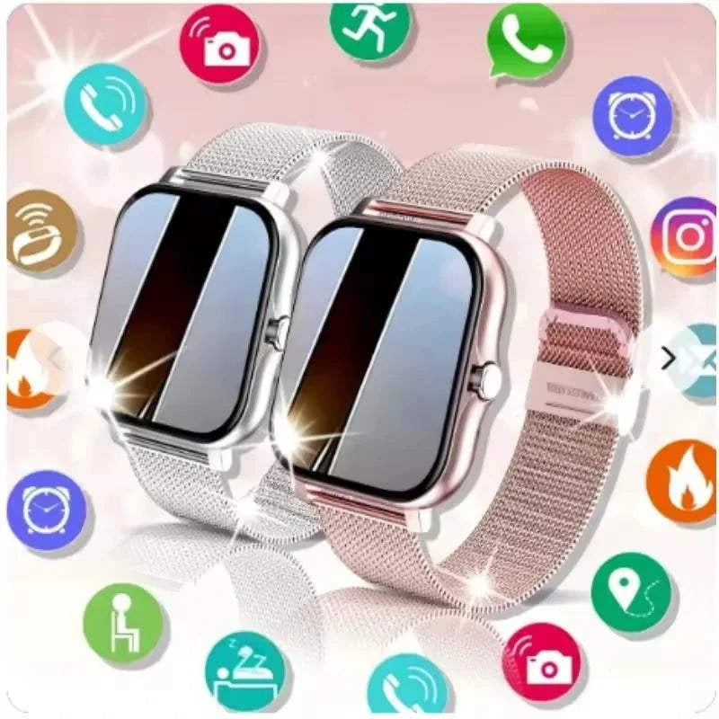 PENGAGAR Smart Watch featuring a large 1.83-inch HD AMOLED display and fitness tracking interface.