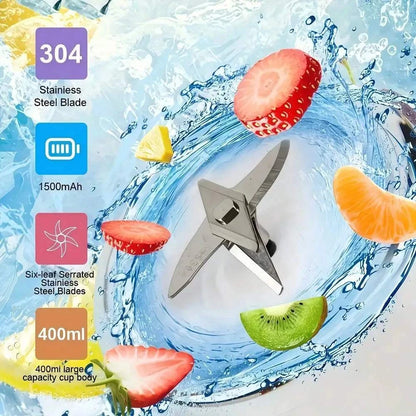 Juicer Cup + Portable Outdoor Cup, Dual Cups, Detachable, Easy To CleaThe Plug