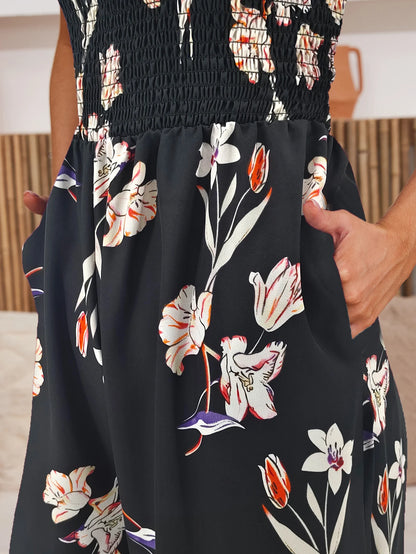 Women's Summer Printed Strapless Jumpsuit, Casual and SimpleThe Plug