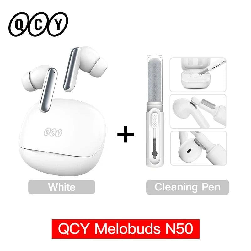 QCY Melobuds N50 ANC Bluetooth 5.4 Wireless Earphones Active Noise CanThe Plug
