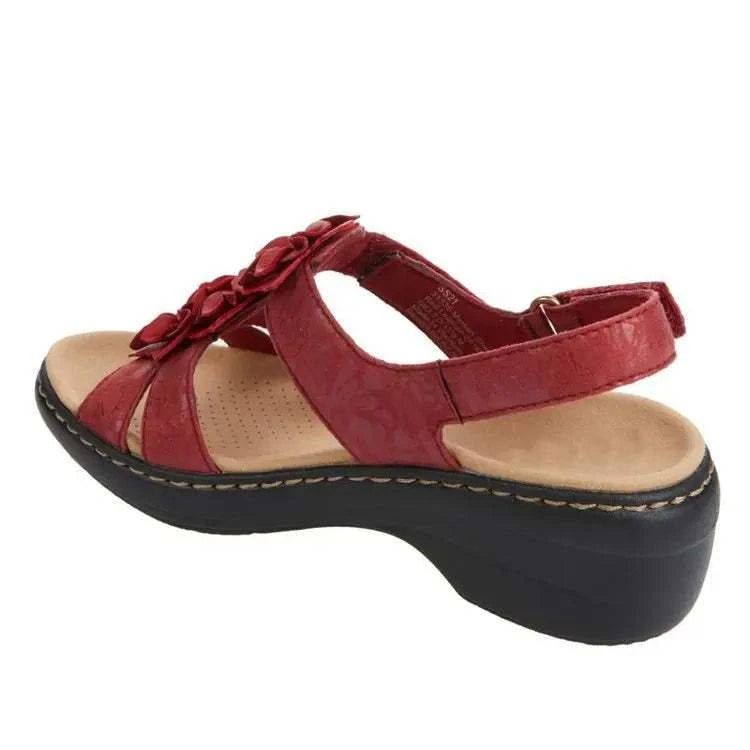 Summer Sandals Women 2022 New Flower Wedge Platform Orthopedics Shoes The Plug