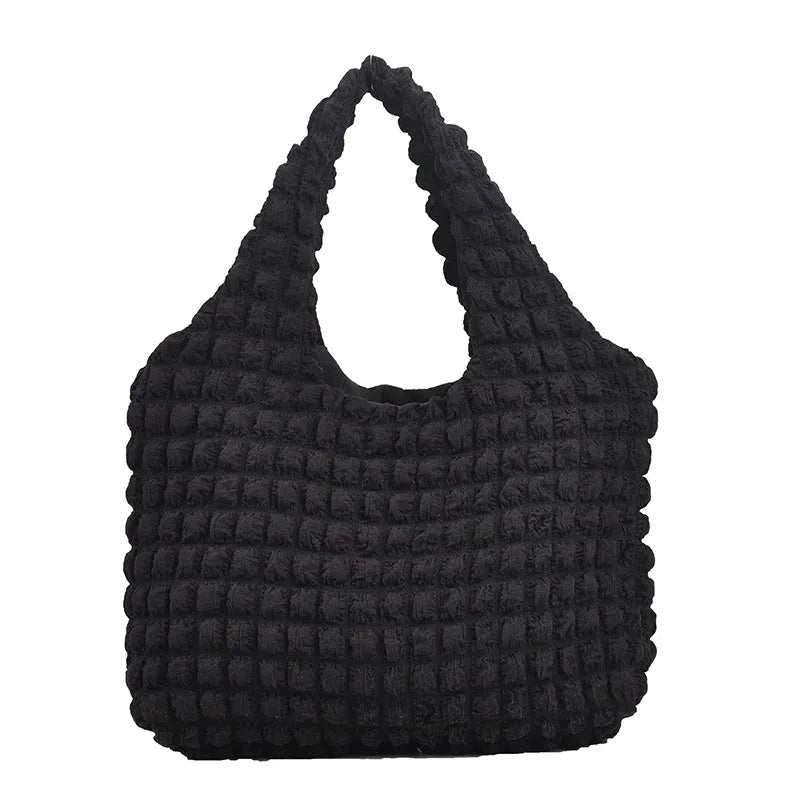 Yogodlns Summer Pleated Cloud Bag Female Candy Color Large Capacity ShThe Plug