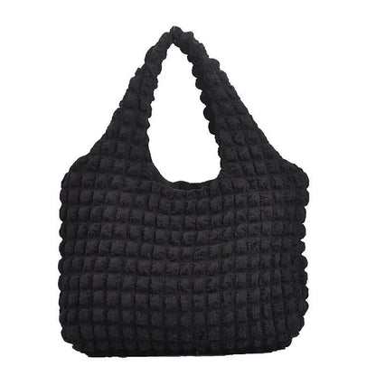 Yogodlns Summer Pleated Cloud Bag Female Candy Color Large Capacity ShThe Plug