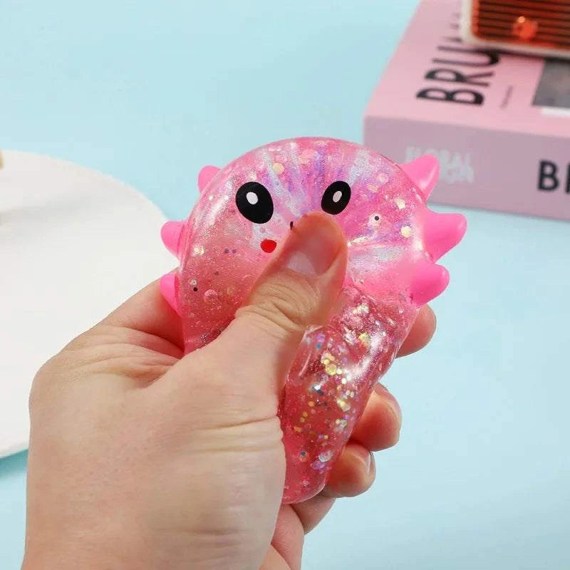 Axolotl Stress Balls Squishy Sensory Fidget Toys Stress Relief Malt SuThe Plug