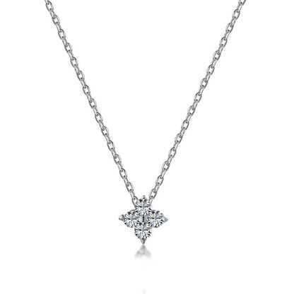 New Stainless Steel Zircon Necklaces for Women 18K Gold Plated Four LeThe Plug