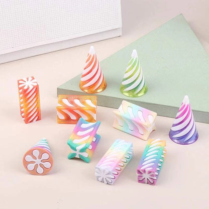 1 Piece Spiral Cone Decompression Toy 3D Printed Pyramid Impossible PaThe Plug