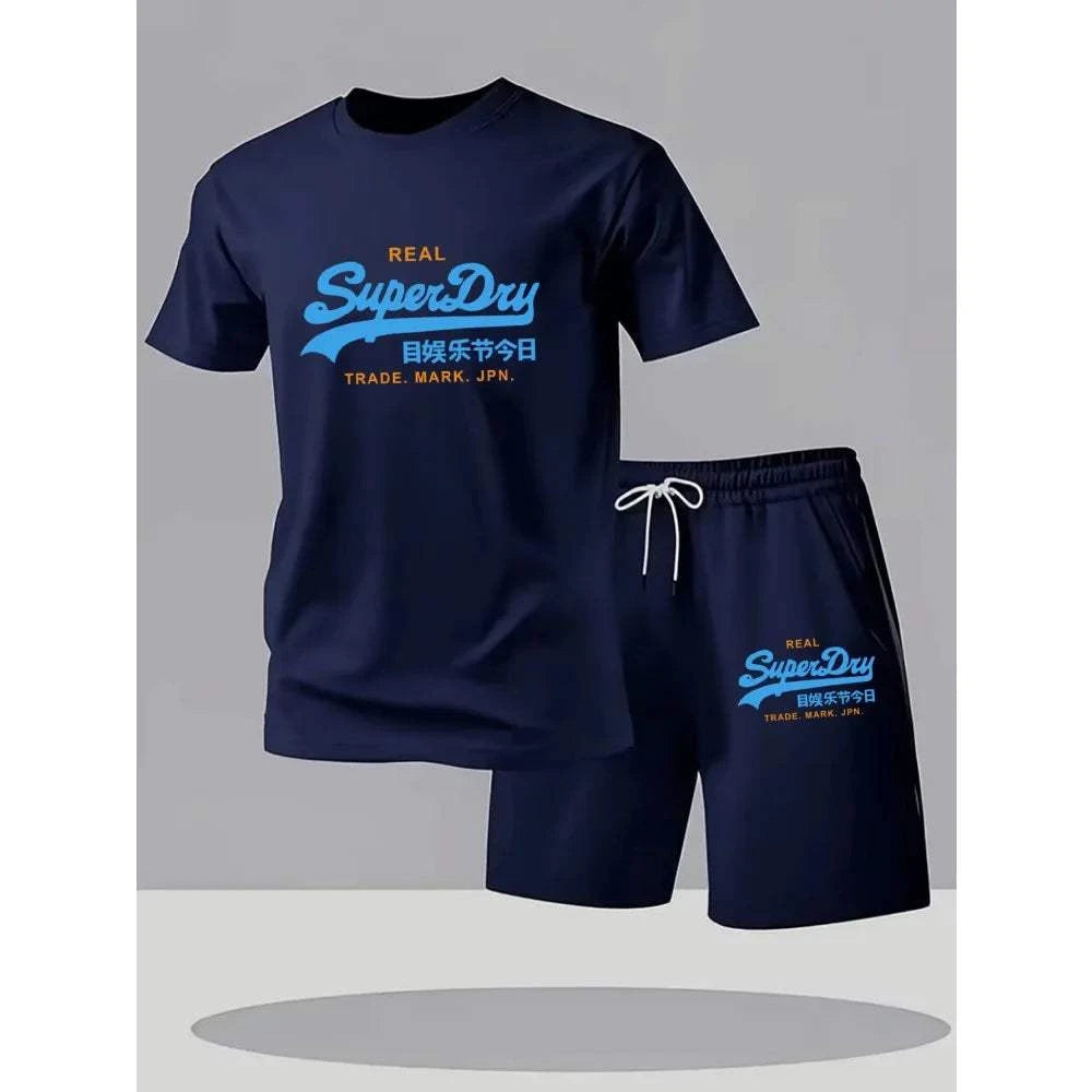 Men Sets 2026 Summer Men Clothing Casual Tshirt +Short Two-piece OversThe Plug