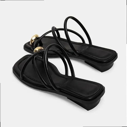 Stylish Women's Cross Strap Slide Sandals Comfortable Lightweight Toe The Plug
