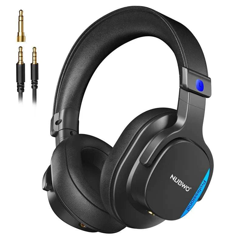 NEW NUBWO HD01 Studio Wired Headphones Hi-Res Over Ear Headphones 180°The Plug
