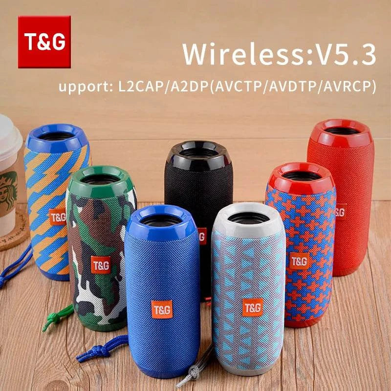 Bluetooth Speaker T&G TG117 Portable TWS Sound Box Waterproof LoudspeaThe Plug