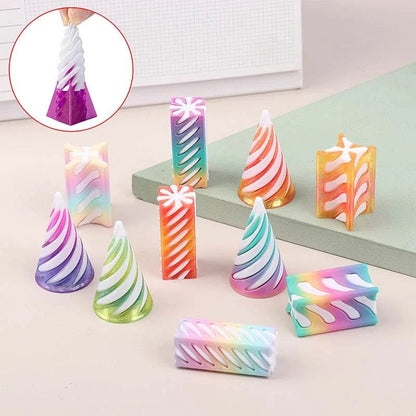 1 Piece Spiral Cone Decompression Toy 3D Printed Pyramid Impossible PaThe Plug