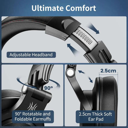 Oneodio A71 Wired HiFi Headphones With Mic Over Ear Stereo Hi-Res HeadThe Plug