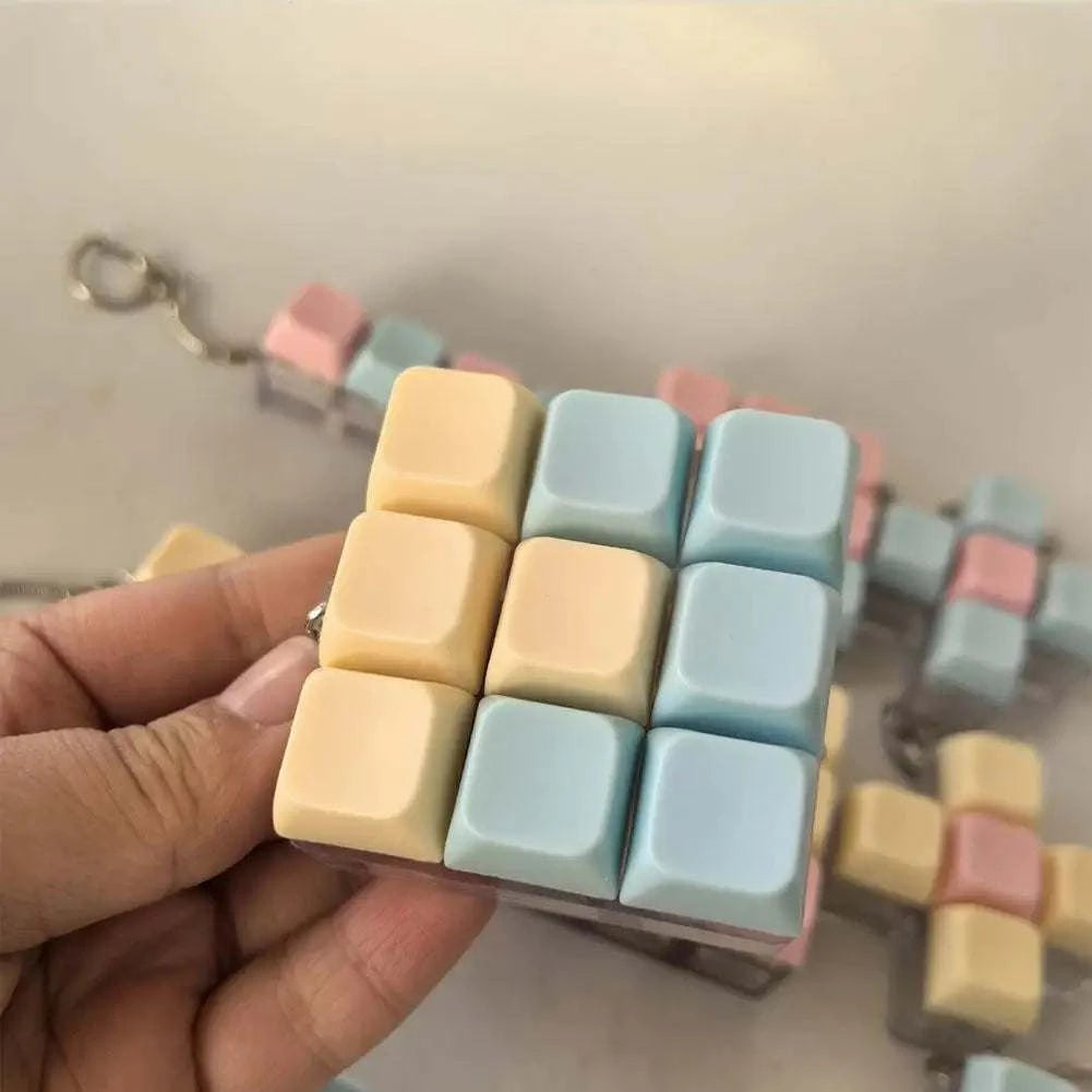 Fidget Decompression 1/4/5/9 Keyboard Key Toy Anti Stress Finger KeyboThe Plug