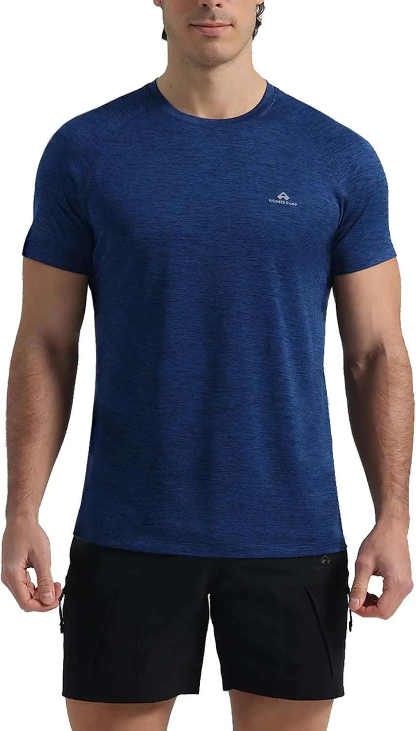 Pioneer Camp Mens Moisture Wicking Running Workout Shirt Performance AThe Plug