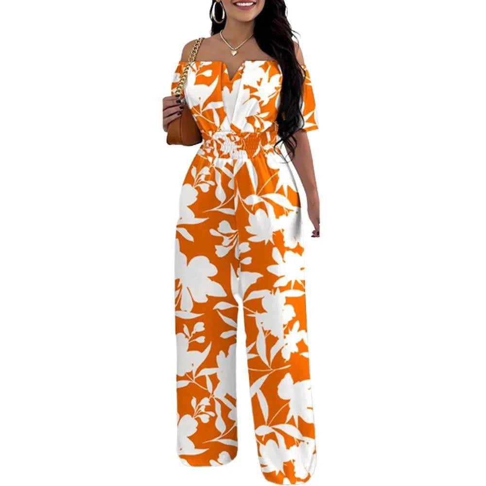 Jumpsuits for Women 2025 Spring Fashion Off Shoulder Casual Plain ShorThe Plug