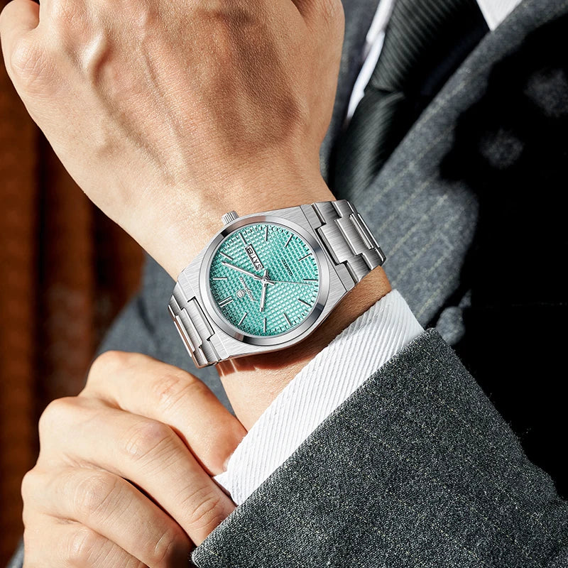 PAAZOMU Men's Luxury Chronograph Watch – Waterproof, Luminous & Date Display