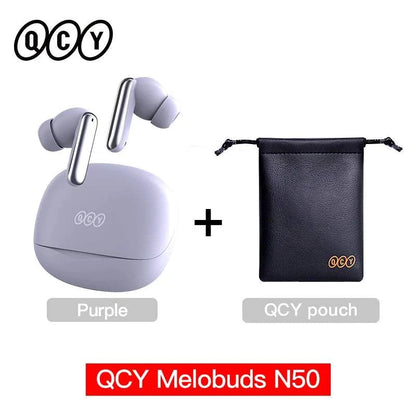 QCY Melobuds N50 ANC Bluetooth 5.4 Wireless Earphones Active Noise CanThe Plug