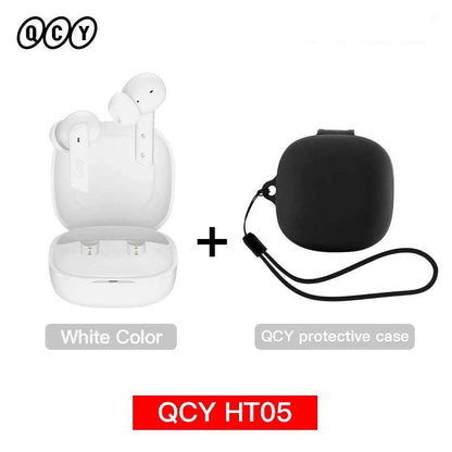 QCY HT05 ANC Wireless Earphone 40dB Noise Cancelling Bluetooth 5.2 HeaThe Plug