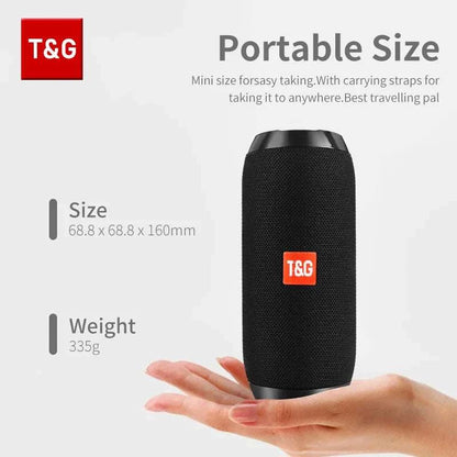 Bluetooth Speaker T&G TG117 Portable TWS Sound Box Waterproof LoudspeaThe Plug