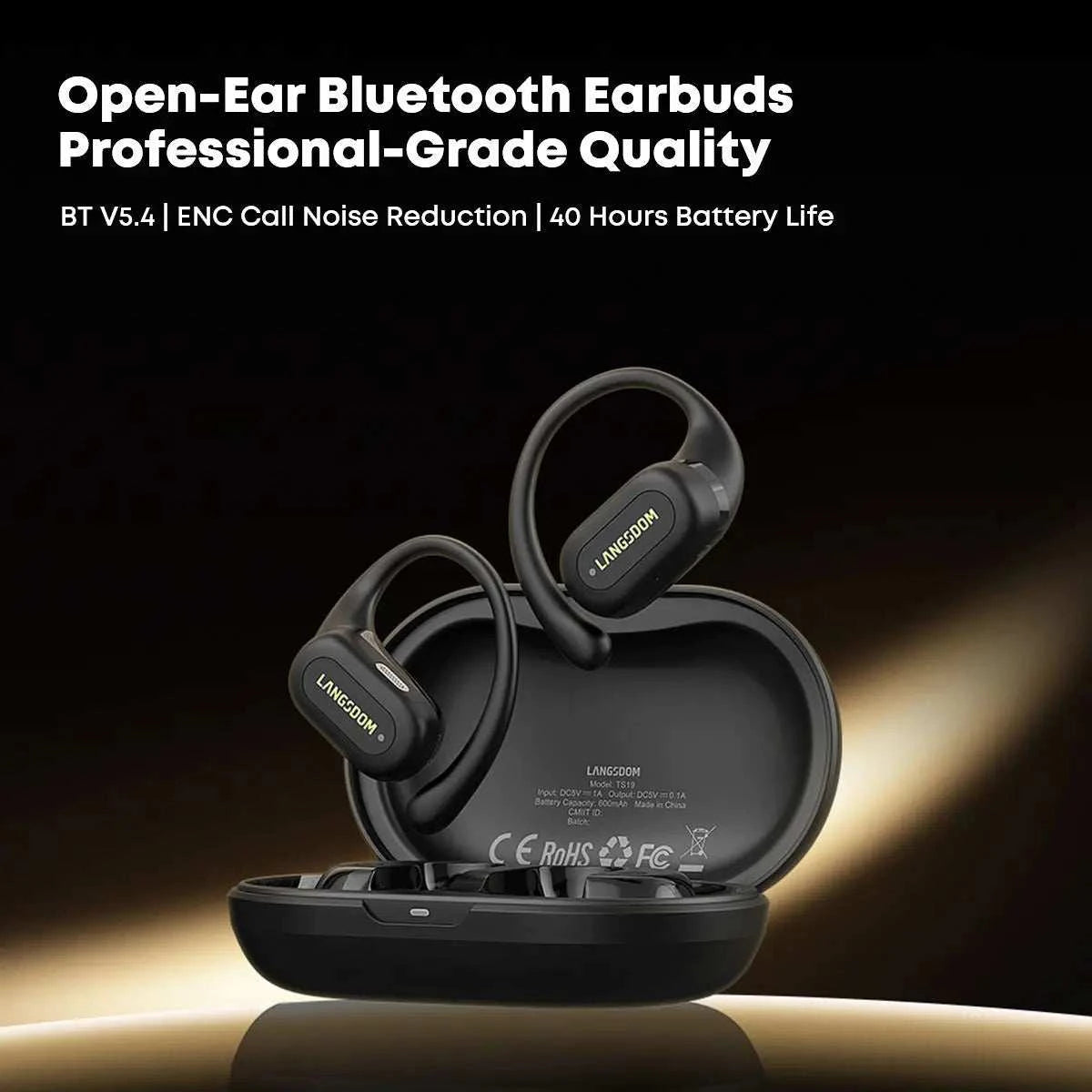 Best Quality Bone Conduction Headphones Mini TWS True Wireless EarphonThe Plug