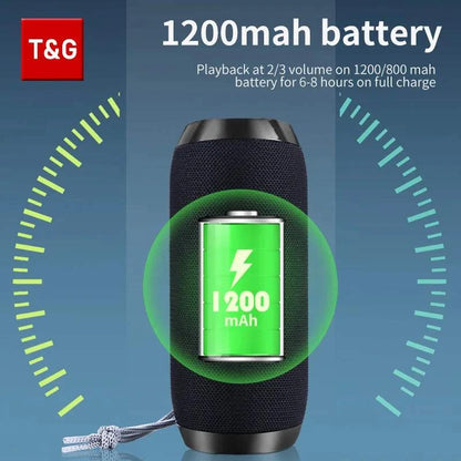 Bluetooth Speaker T&G TG117 Portable TWS Sound Box Waterproof LoudspeaThe Plug