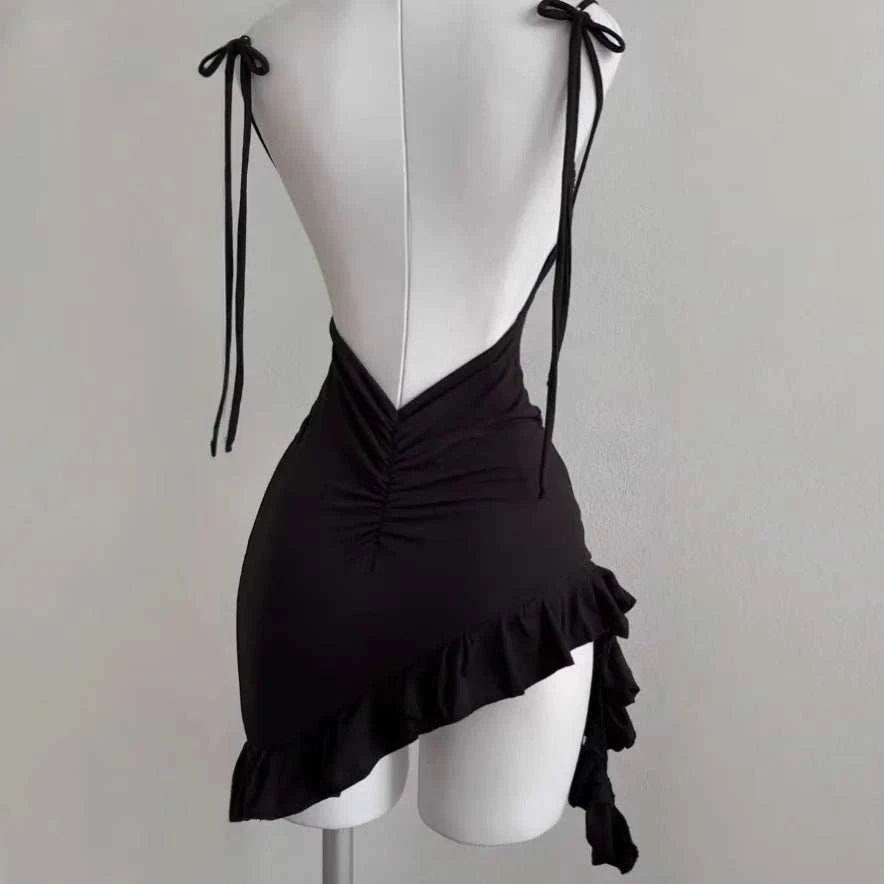 2026 Sexy Sleelveless Backless Mini Dress Women Summer Europe America The Plug