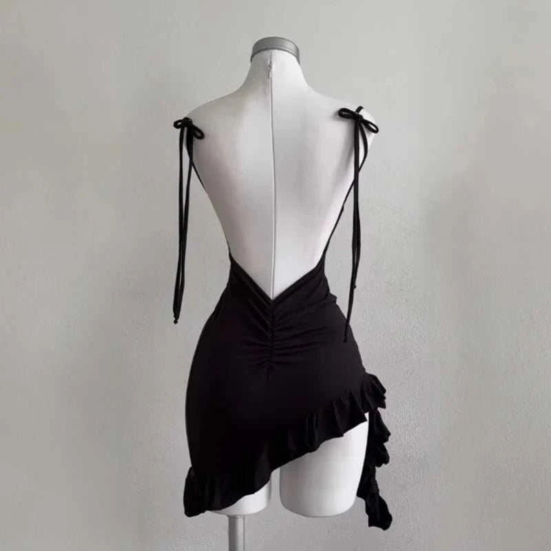 2026 Sexy Sleelveless Backless Mini Dress Women Summer Europe America The Plug