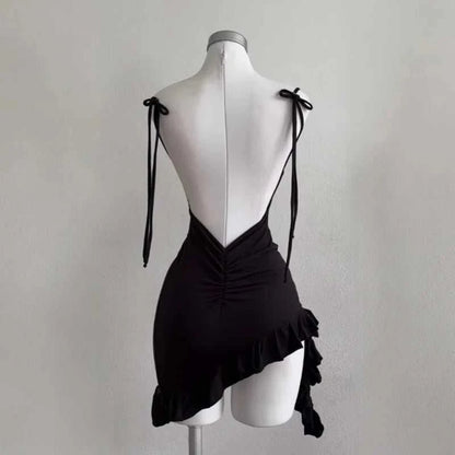 2026 Sexy Sleelveless Backless Mini Dress Women Summer Europe America The Plug