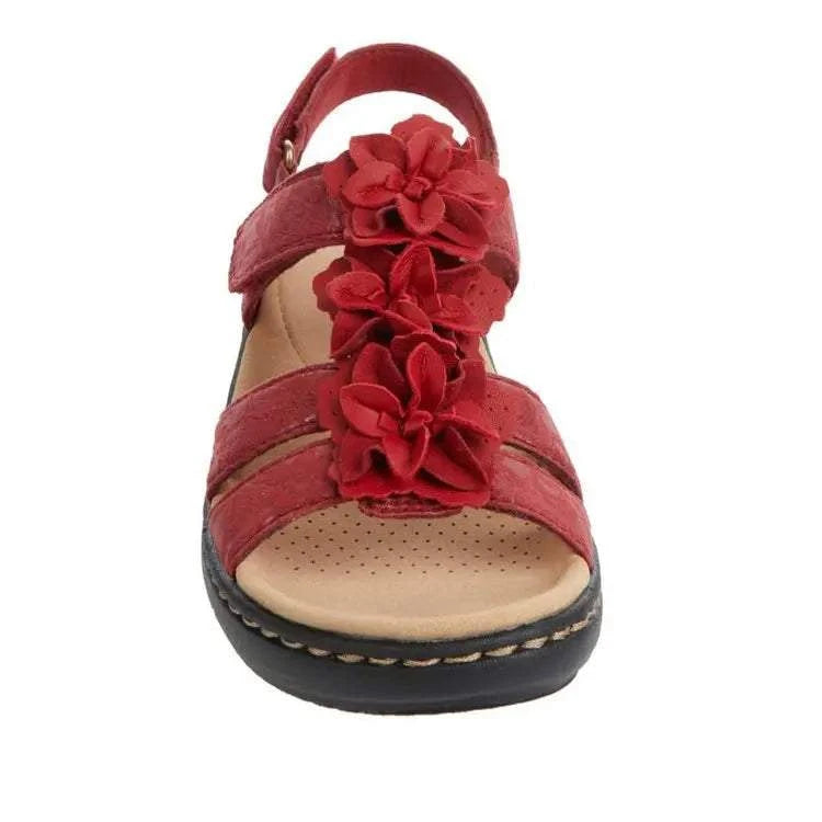 Summer Sandals Women 2022 New Flower Wedge Platform Orthopedics Shoes The Plug