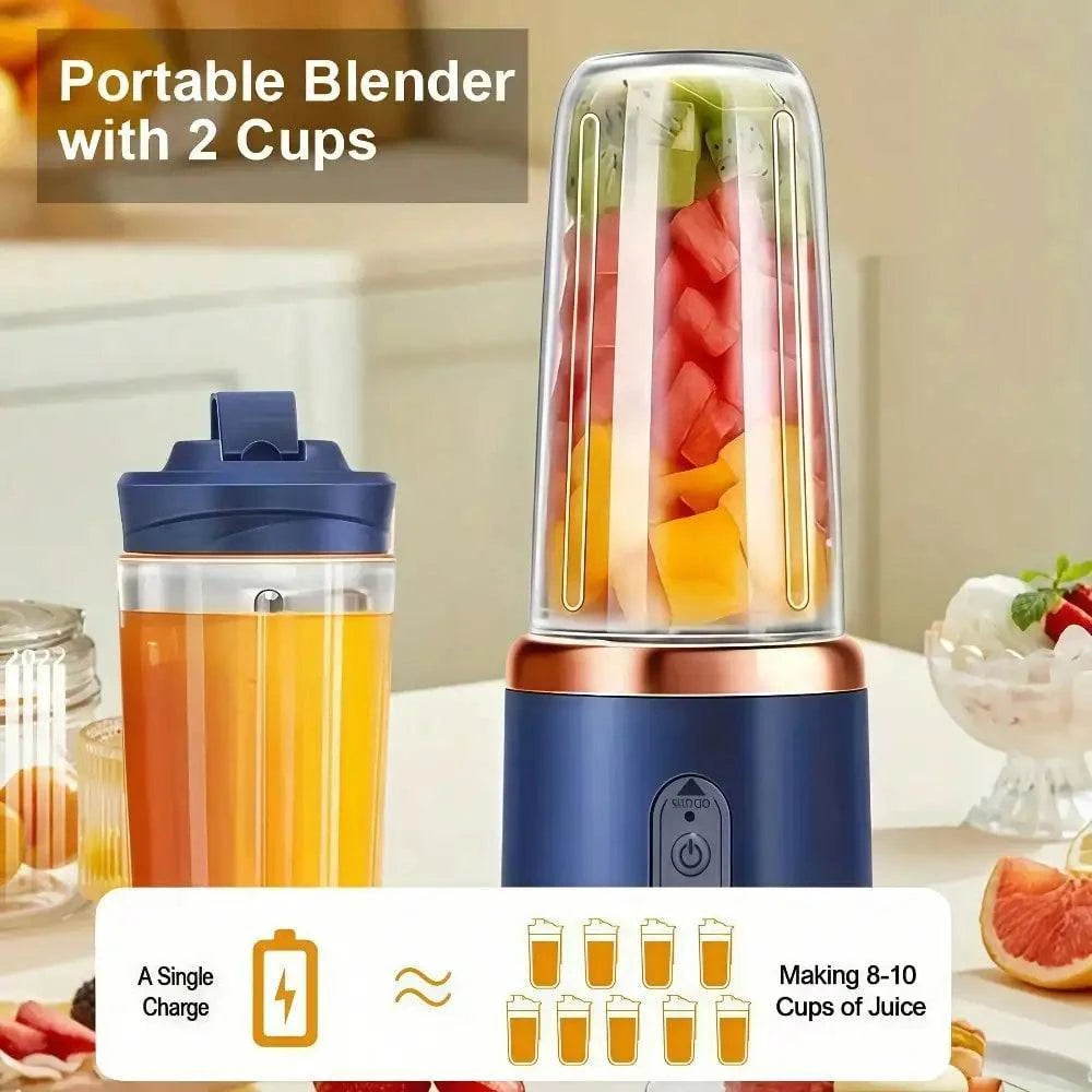 Juicer Cup + Portable Outdoor Cup, Dual Cups, Detachable, Easy To CleaThe Plug