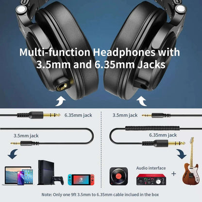 Oneodio A71 Wired HiFi Headphones With Mic Over Ear Stereo Hi-Res HeadThe Plug