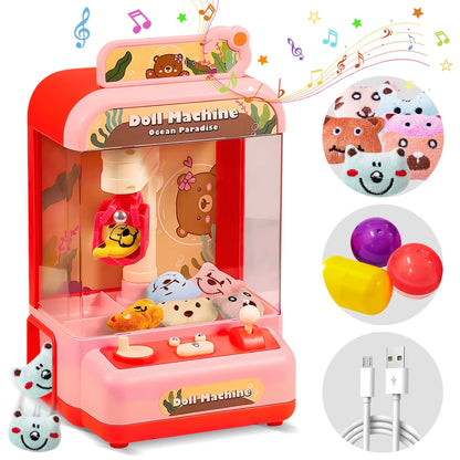Mini Claw Machine for Kids Girl Toys for Ages 8-13 Arcade Game Toy ClaThe Plug