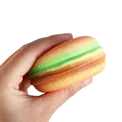 Simulation Hamburger Squishy Stress Relief Ball Pinch Sensory Fidget TThe Plug