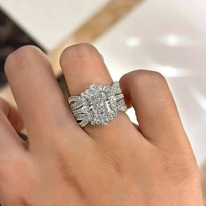 Luxury Bridal Stacking Ring Set CZ Ring Everyone Is Obsessed With AnniThe Plug
