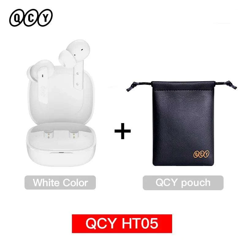 QCY HT05 ANC Wireless Earphone 40dB Noise Cancelling Bluetooth 5.2 HeaThe Plug