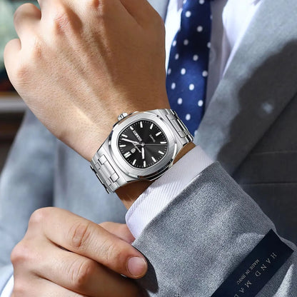 POEDAGAR Men's Luxury Quartz Watch – Waterproof & Luminous