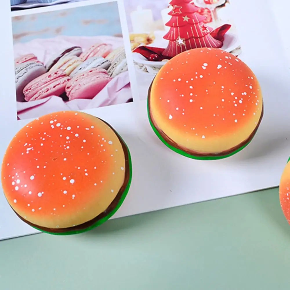 Simulation Hamburger Squishy Stress Relief Ball Pinch Sensory Fidget TThe Plug