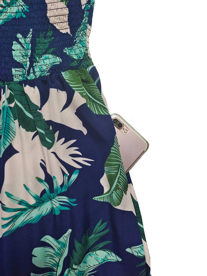 Women's Summer Printed Strapless Jumpsuit, Casual and SimpleThe Plug