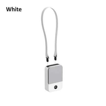 Waist Fan Portable Wearable Hanging Neck Fan USB Rechargeable Air CircThe Plug