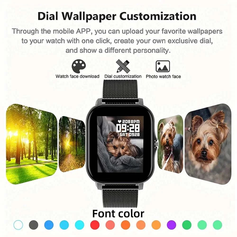 Smart Watch For Android IOS Watches 1.83inch HD Display Bluetooth CallThe Plug
