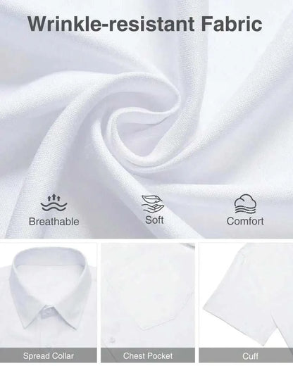 Mens Linen Short Sleeve Button Down Shirt Casual Summer Beach TopThe Plug