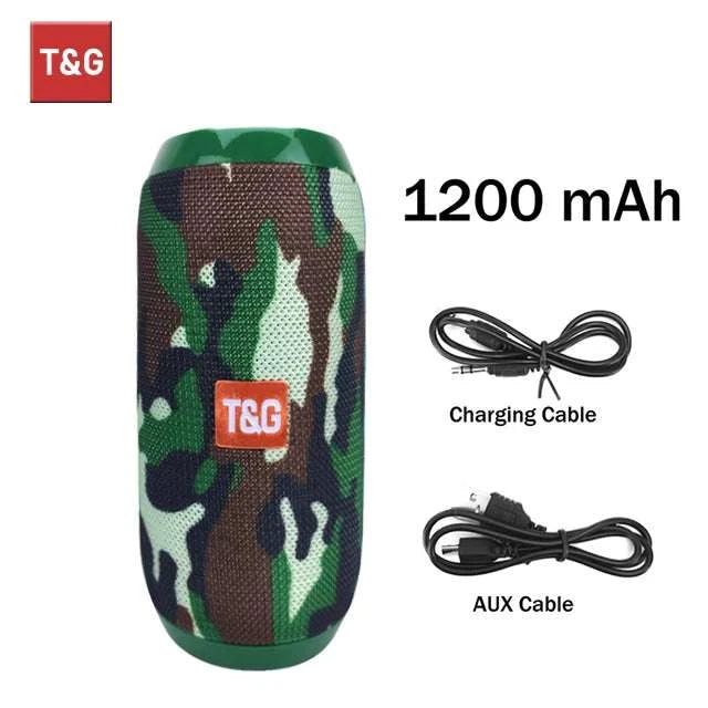Bluetooth Speaker T&G TG117 Portable TWS Sound Box Waterproof LoudspeaThe Plug