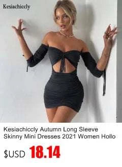 Kesiachiccly Double Layers Ruched Bodycon Dress Women Halter Bandage MThe Plug