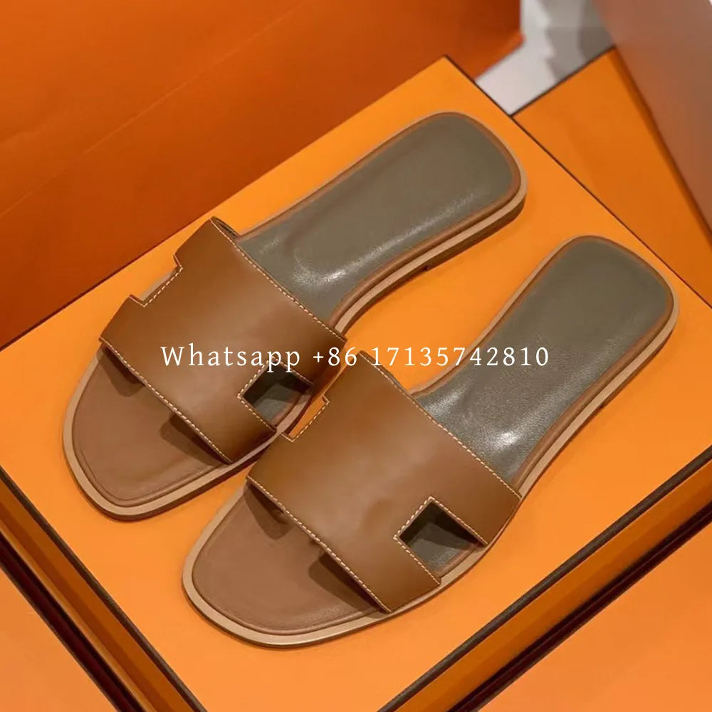 2026 Designer slippers Footwear Rubber Soles Outdoor Non-Slip Genuine The Plug
